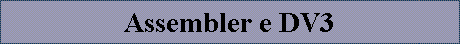 Assembler e DV3